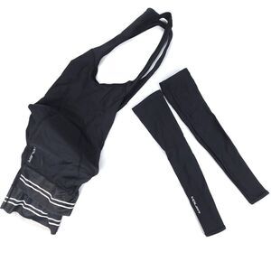 VOLER 3-Piece Cycling Bib Shorts Set Arm Compression Warmers Men's Small Biking